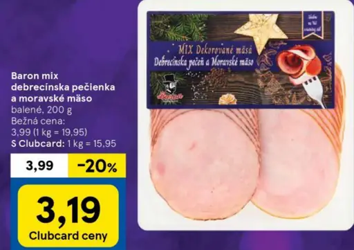 Baron mix debrecínska pečenka a moravské mäso