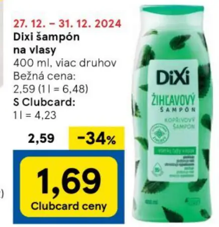 Dixi šampón na vlasy