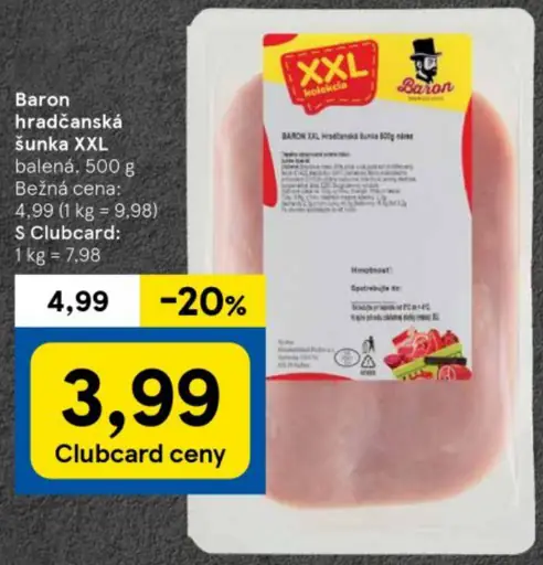 Baron hradná šunka XXL