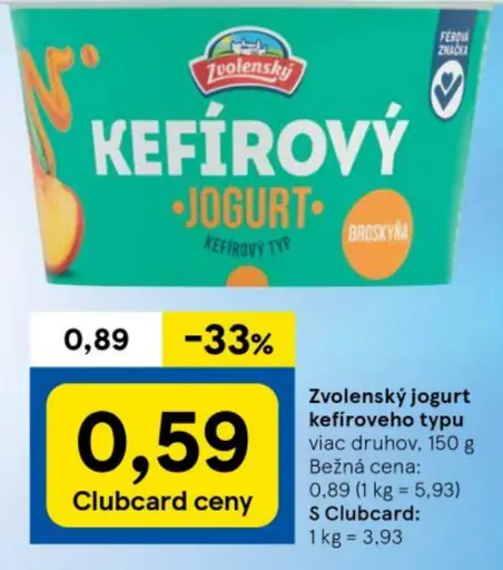 Kefírový jogurt