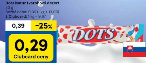 Dots Natur tvarohový dezert