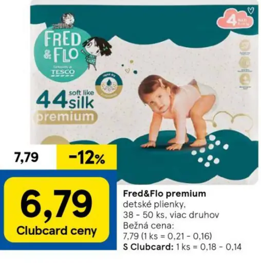 Fred&Flo premium detské plienky