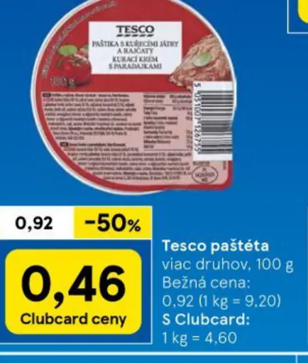 Tesco paštéta