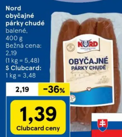 Obyčajné párky chudé