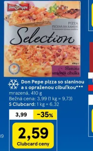 Don Pepe pizza so slaninou a s opraženou cibuľkou