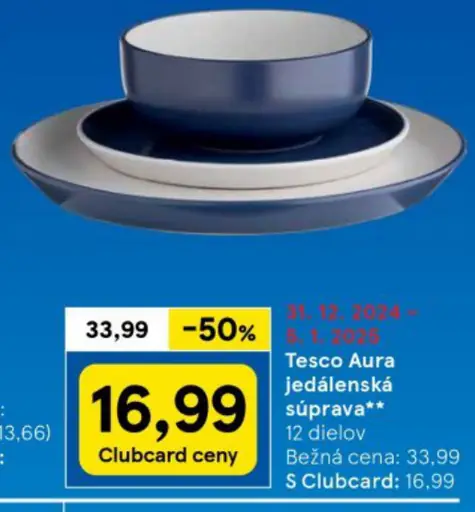 Tesco Aura jedálenská súprava