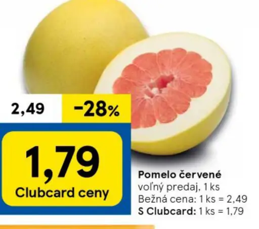 Pomelo červené