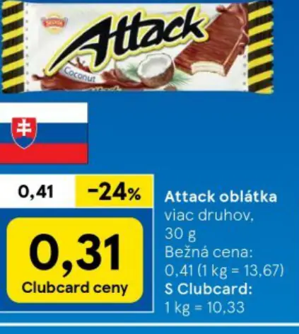 Attack oblátka