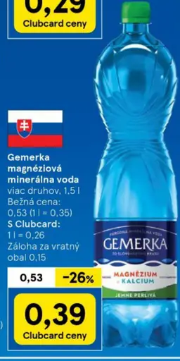 Gemerka magnéziová minerálna voda