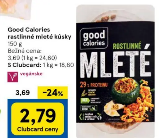 Good Calories rastlinné mleté kúsky