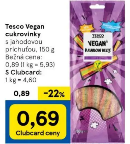 Tesco Vegan cukrovinky