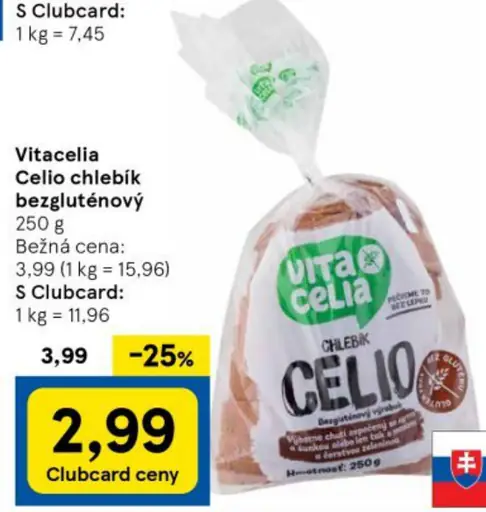 Celio chlebík bezgluténový