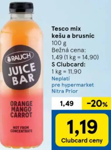 Tesco mix kešu a brusníc