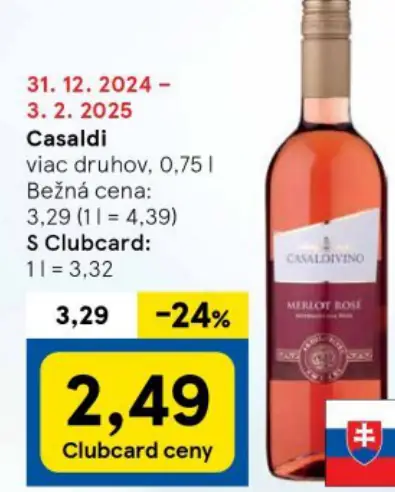 Casaldi Merlot Rose