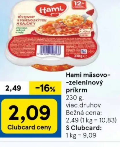 Hami mäsovo-zeleninový príkrm