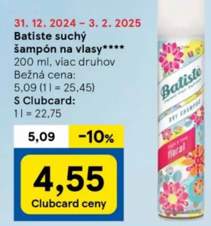 Batiste suchý šampón na vlasy