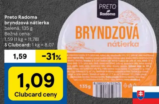 Bryndzová nátierka