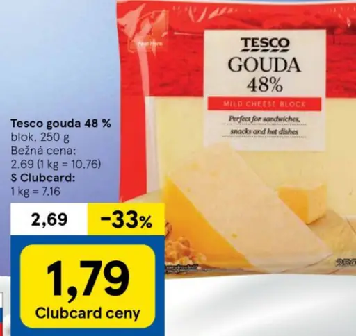 Tesco gouda 48%