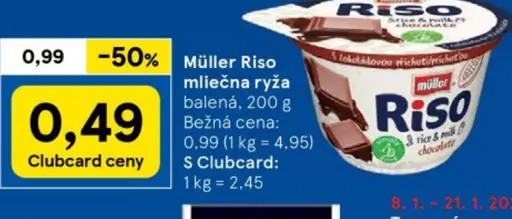 Müller Riso mliečna ryža