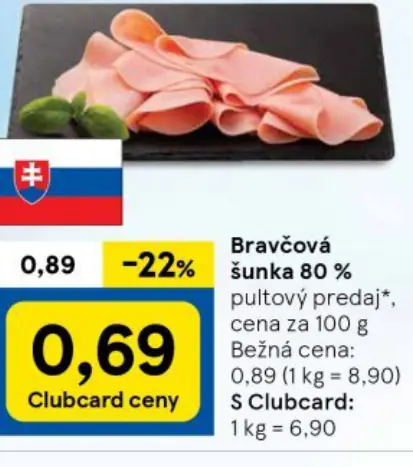 Bravčová šunka 80 %