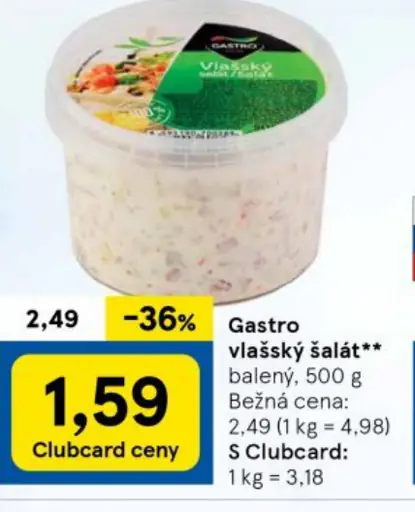 Gastro vlásky šalát