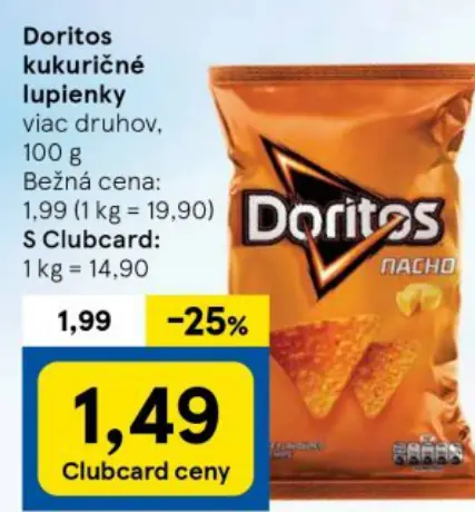 Doritos kukuričné lupienky