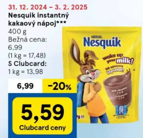 Nesquik instantný kakaový nápoj