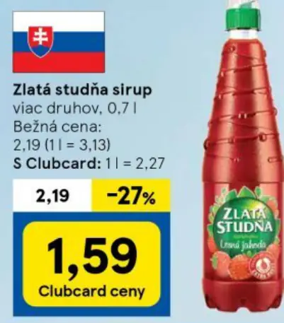 Zlatá Studňa sirup