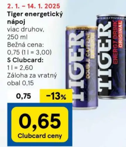 TIGER Energetický nápoj