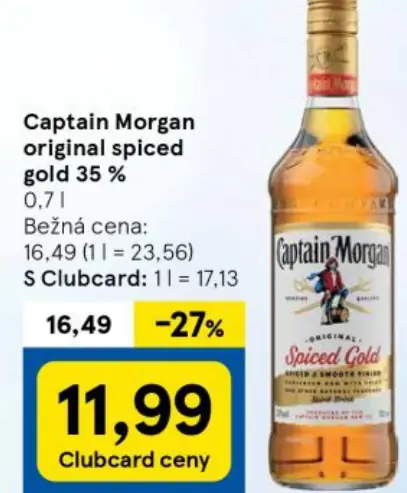 Captain Morgan original spiced gold 35 %