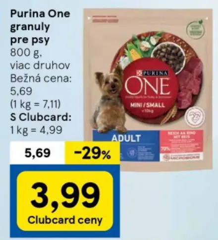 Purina One granuly pre psy