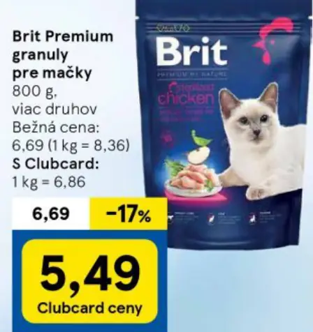 Brit Premium granuly pre mačky