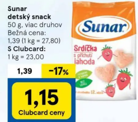 SUNAR Detský snack