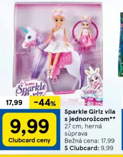 Sparkle Girlz víla s jednorožcom