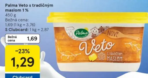 Veto s tradičným maslom 1%