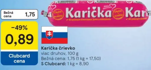 Karička črievko