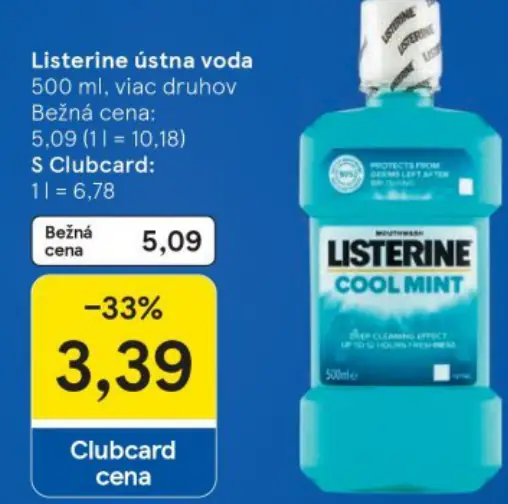 Listerine ústna voda