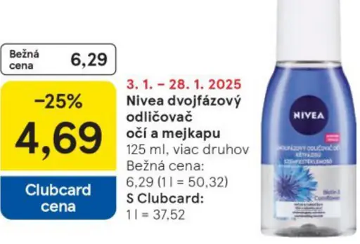 Nivea dvojfázový odlíčovač očí a mejkapu