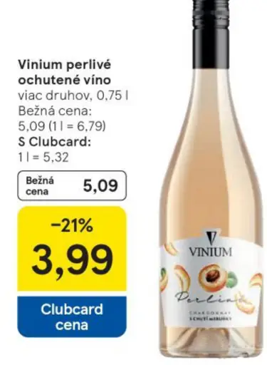 Vinium perlivé ochutené víno