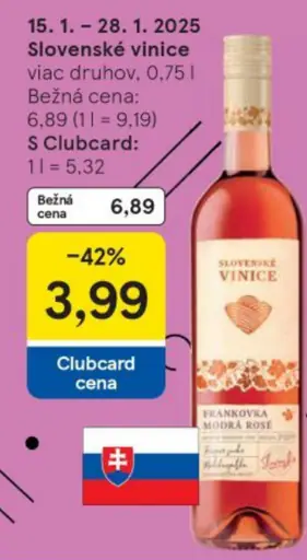 Slovenské vinice Frankovka modrá rosé