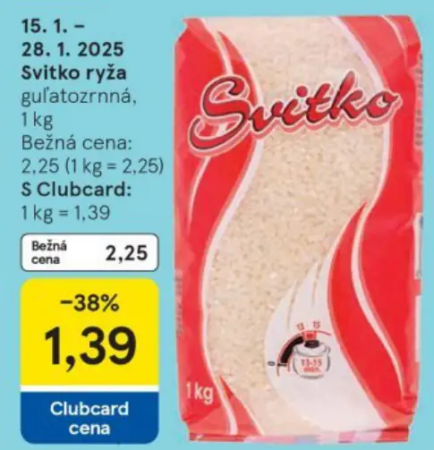 Svitko ryža guľatozrnná