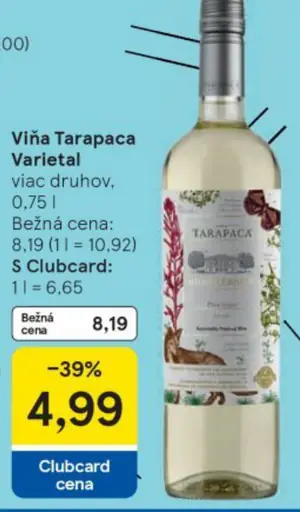 Víno Tarapaca Varietal