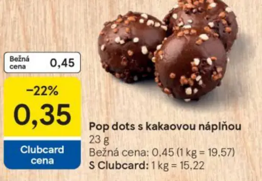 Pop dots s kakaovou náplňou