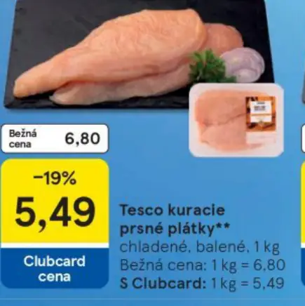 Tesco kuracie prsnné plátky**