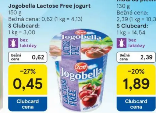 Jogobella Lactose Free jogurt