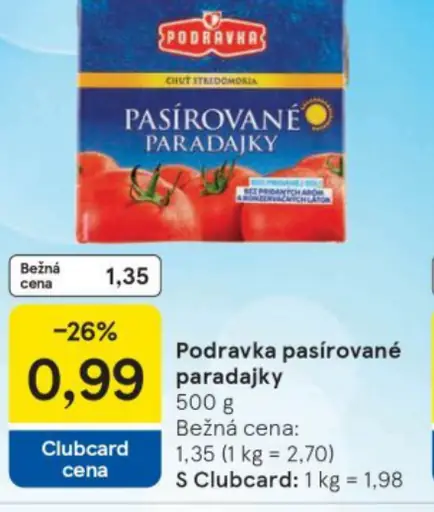 Podravka pasírované paradajky