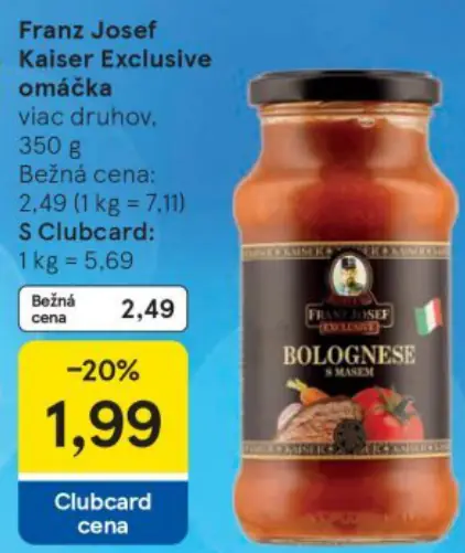 Exclusive omáčka Bolognese