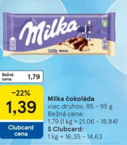 MILKA Čokoláda