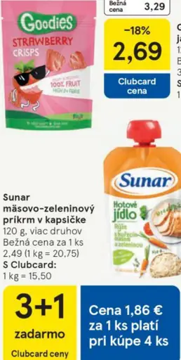 Sunar mäso-zozelinový príkrm v kapsičke