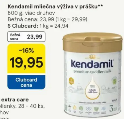 Kendamil mliečna výživa v prášku